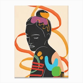Modern Abstract Woman Vii Canvas Print