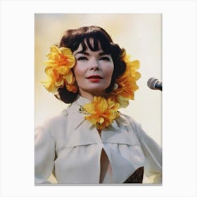 Björk Retro Collage Movies Canvas Print