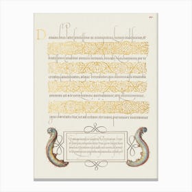 Caterpillars From Mira Calligraphiae Monumenta, Joris Hoefnagel Canvas Print