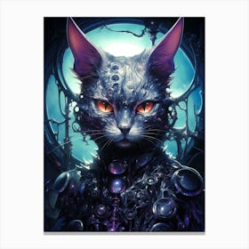 Cat In A Cage Canvas Print