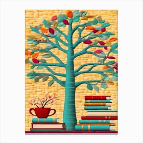 Tree Of Books 2 Canvas Print