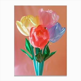 Dreamy Inflatable Flowers Rose 1 Canvas Print