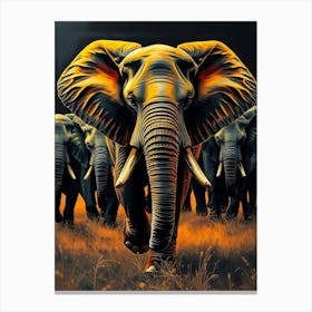 Wild Animal Creative Portrait 78 Canvas Print