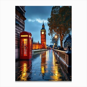 Big Ben At Night Canvas Print