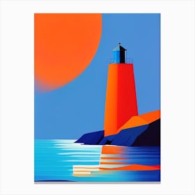 Lighthouse Waterscape Modern 1 Canvas Print