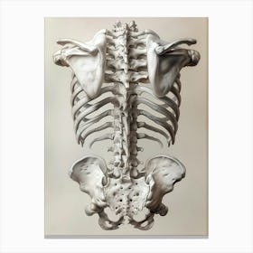 Skeleton anatomy biology art 1 Canvas Print