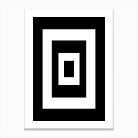 Bauhaus Black Exhibition Square Logo Canvas Print