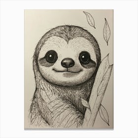 Sloth 13 Canvas Print