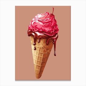 Ice Cream Cone Canvas Print