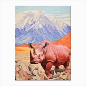 Rhino The Nature 3 Canvas Print