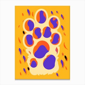 Paw Print Canvas Print