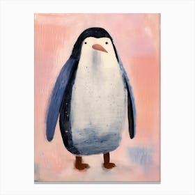 Playful Illustration Of Penguin For Kids Room 1 Canvas Print