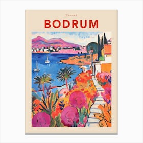 Data Set 41 Fauvist Travel Poster Canvas Print