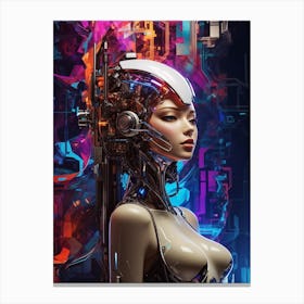 Futuristic Woman Canvas Print