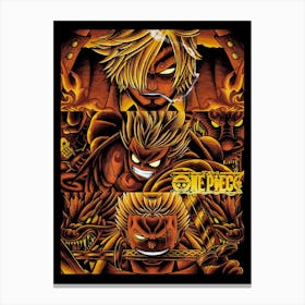 One Piece Anime Poster 9 Canvas Print