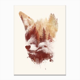 Blind Fox Canvas Print
