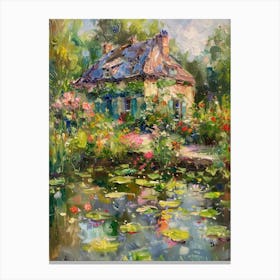  Floral Garden Fairy Pond 7 Canvas Print