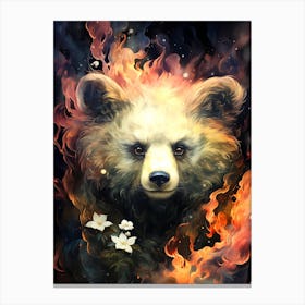 Fire Bear 1 Canvas Print