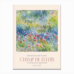 Champ De Fleurs, Floral Art Exhibition 48 Canvas Print