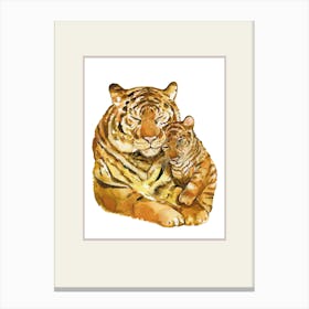 Tiger watercolor Canvas Print