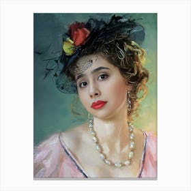 Portrait Of Lady Himanee Canvas Print