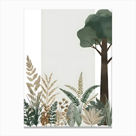 Ferns And Trees Canvas Print