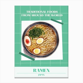 Ramen Japan 3 Foods Of The World Canvas Print