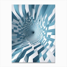 Abstract 3d Maze Canvas Print