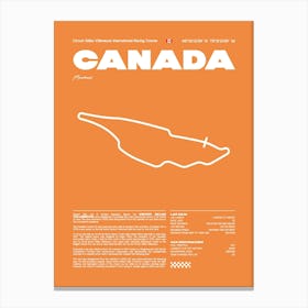 F1 Race Track Canada Formula 1 Racing Track F1 Merch Formula One F1 Poster Formula 1 Poster F1 Canvas Print
