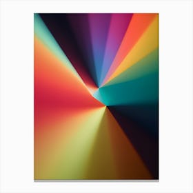Abstract Rainbow Rays-Reimagined Canvas Print