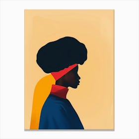 African Woman In A Hat 2 Canvas Print