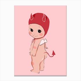 Cute Baby Devil Canvas Print