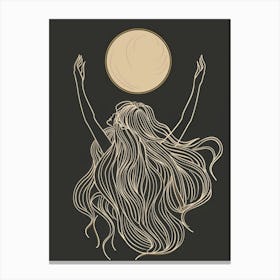 Moon Goddess 1 Canvas Print
