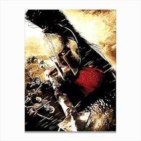 Sparta Warrior 300 movie Canvas Print
