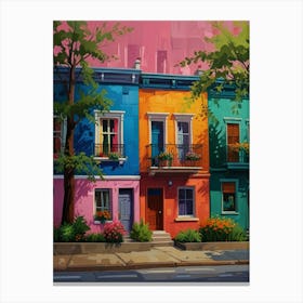 Colorful Houses 8 Canvas Print