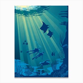 Scuba Dive Canvas Print