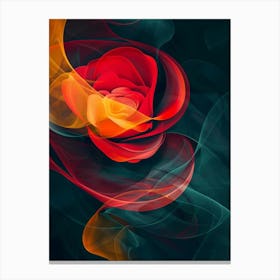 Abstract Rose Canvas Print