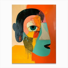 Face Of A Man Canvas Print