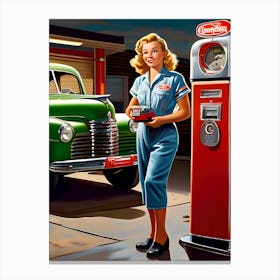 Retro Automotive ~Reimagined 7 Canvas Print