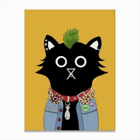 Punk Cat Canvas Print