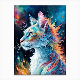 Cat Painting 5 Canvas Print