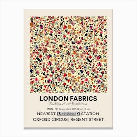 Poster Jasmine Jive Bloom London Fabrics Floral Pattern 2 Canvas Print