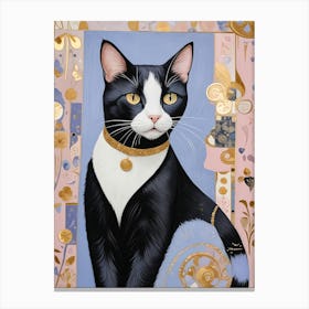 Black & White Cat 1 Canvas Print