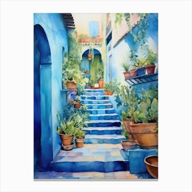 Blue Steps Canvas Print