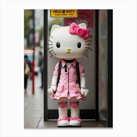 Hello Kitty In Tokyo Canvas Print