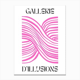 Abstract Lines Art Poster 3 Canvas Print