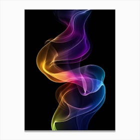 Abstract Colorful Smoke Canvas Print