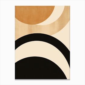 Fields of Beige Dreams: Mid-Century Whispered Harmony Canvas Print