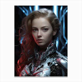 Futuristic Girl Canvas Print