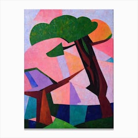 Horse Chestnut Tree Cubist Canvas Print